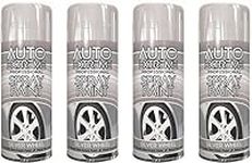 HitlineUK 4 x 400ml Silver Spray Paint, Alloy Wheel Paint - Silver Alloy Paint- Refurbish & Restore Car Alloy - Matt Finish Interior Exterior Application