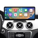 Road Top 12.3" Ultra-Narrow CarPlay Screen for Mercedes Benz A/B Class GLA CLA W176 W246 C117 X117 X156 (2013-2015) with NTG4.5/4.7 System, Wireless CarPlay Android Auto Car Radio Touchscreen Stereo