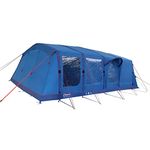 Berghaus Freedom 7 Nightfall Tent for 7 People with Porch, Darkened Bedrooms, Living Area, 7 Man, Easy to Pitch, Tunnel, Sewn In Groundsheet, Spacious, Family Camping, Festivals, 6000mm HH, Blue