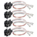 NuIth Car Door Speaker Wire Harness Adapter Connector Compatible with 1997-2003 Jeep TJ Cherokee Wrangler, 1998-2007 Dodge Ram Dakota, 1991-2004 Chrysler 300 Concorde Door Speaker Harness 4PCS