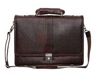 C COMFORT Genuine Leather Center Strap Single Handle Business Bag