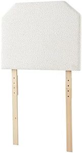 DormCo Tavira Allure® Boucle Dorm Headboard with Legs - Taupe Cream