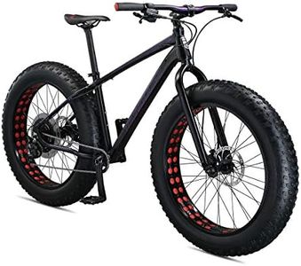 Mongoose Argus Sport Adult Fat Tire Mountain Bike, 26-inch Wheels, Tetonic T2 Aluminum Frame, Hydraulic Disc Brakes, Large Frame, Black