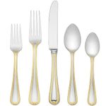 Lenox Vintage Jewel Gold 5-Piece Place Setting, Stainless Steel