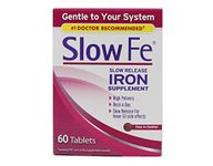 Slow Fe, High Potency Iron 45 mg, Slow Release -60 Tablets