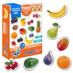 Fridge Magnets For Toddlers Magdum - 25 FRUITs&Berries Fridge Magnets -Fridge Magnets For Kids - Kids Magnets - Magnetic Shapes - Magnet Toy - Kids Magnets For Fridge - Magnets For Toddlers