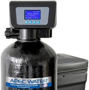 APEC SOFTENER-HE-30-FG Water Softener, Treats Whole House 1-3 bathrooms, 30K Grains, Luxurious Spa Quality Soft Water, Highly Efficient Digital Control Microprocessor