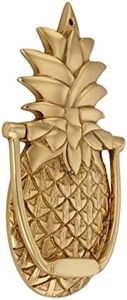 Renovators Supply Brass Pineapple Door Knocker - Heavy-Duty Door Knockers for Front Door - Modern Door Knocker with Mounting Hardware - Unique Door Knocker for Home Improvement - 8 Inches, Pack of 1