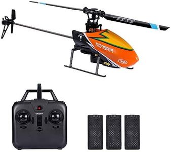 GoolRC C129 RC Helicopter for Adults and Kids, 4 Channel 2.4Ghz Remote Control Helicopter with 6-Axis Gyro, Aileronless RC Aircraft with Altitude Hold and 3 Batteries (Orange)