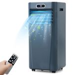 DORTALA Portable Air Conditioner 8000 BTU, 3-in-1 AC Unit with Remote Control, Dehumidifier, 24H Timer, Window Kit, Standing AC Cooling Unit for Home Office, Dark Blue