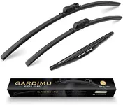 GARDIMU Front and Rear Windshield Wiper Blades, 3 Pcs Front and Back Windshield Wipers Blades Replacement for Honda CRV 2023-2024, Car Window Wiper Blades for 2023 2024.