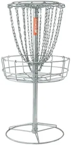 DGA Mach 2 Portable Disc Golf Basket – Heavy-Duty, All-Weather, PDGA Approved – 18 Chain, Hot-Dipped Galvanized Steel – Backyard, School, Course & Recreational Use – 20-Year Warranty Portable