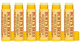 Burt’s Bees 100% Natural Moisturizing Lip Balm, Original Beeswax with Vitamin E and Peppermint Oil - 6 Tubes