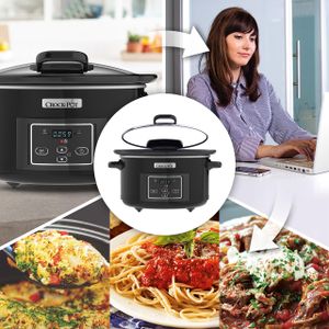 Crockpot Digital Slow Cooker, 4.7L – Black