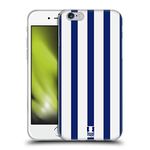 Head Case Designs Navy Blue Vertical Stripes Soft Gel Case Compatible With Apple iPhone 6 / iPhone 6s