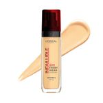 L'Oreal Paris Liquid Foundation, Oil Absorbing Formula, Transferproof, Heatproof and Long-lasting, Infallible 32H Fresh Wear, 140 Golden Beige, 30ml