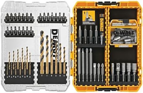 DEWALT Drill Bit Set/Screwdriver Set, 80-Piece (DWAMF1280), Yellow