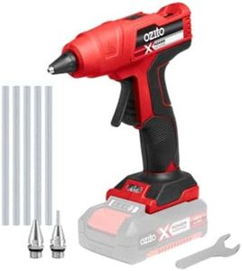 Ozito PXC 11mm 18V Cordless Glue Gun - Skin Only PXGGS-011 Fast Heat Up Lightweight with 2 x Interchangeable Nozzles 5x Glue Sticks