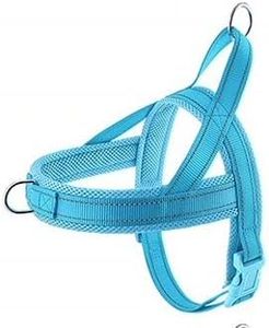 My Corgi Living Dog Harness, No Pull Design, Suitable for Small, Medium, and Large Dogs, Pink and Blue, Adjustable and Comfortable Fit, Ideal for Walking and Training (Blue, Small)