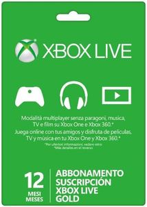 Xbox Live - Gold Card 12 Mesi
