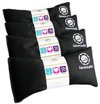 Namaste Yoga Lavender Eye Pillow - Black - Set of 4