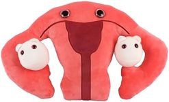 GIANTmicrobes Gigantic Uterus Plush - Adorable Educational Gift, Detachable Eggs, Get Well Gift/Medical Health Gift/OBGYN/Surgery Gift/Hysterectomy Gift/Ovaries/Gynecologist Education