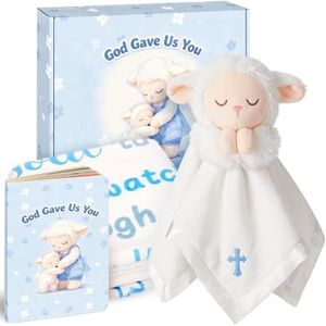 Baptism Gifts for Boys and Girls, Loveys for Babies Lamb Security Blanket