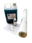 Swindon Composite Supplies : Fibreglass Resin Repair Kit - 2 Sq M of Fibreglass Matting, 2.5 kg Polyester Value Resin - GRP, Roofing, Ponds, Laminating by Swindon Composite Supplies