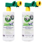 BioTurf BioS+ Turf Cleaner for Pet Urine Outdoor – Artificial Turf Cleaner Deodorizer Concentrate – Fake Grass & Yard Deodorizer for Dog Urine & Feces – Enzyme Kennel Odor Eliminator 32oz 2pk