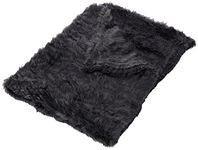 Plain Fun Faux Fur Fabric Material Dark Grey, 1Mtr - 150cmx100cm