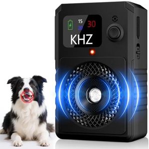 2026 New Anti Barking Device for Dogs,3 Modes Dog Barking Deterrent Devices with Color Display,IPX5 Waterproof,55FT Rechargeable Stop Barking Dog Device for Small,Medium,Large Dogs, Indoor/Outdoor Use