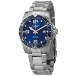 Longines Men's HYDROCONQUEST Ceramic Blue DIAL 41MM Automatic Diving Watch L37814966, Blue, Dive Watch