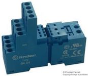 FINDER 94.04 Relay Socket, 250V, 10A, DIN Rail (1 Piece)