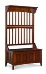 Linon Leena Hall Tree, Wood, Walnut, 36" W x 18" D x 64" H