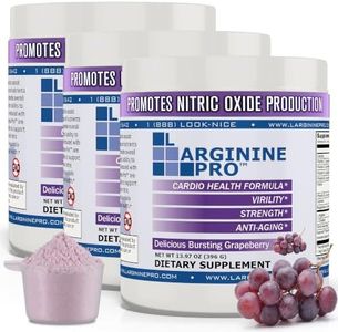L-ARGININE PRO, L-arginine Supplement - 5,500mg of L-arginine Plus 1,100mg L-Citrulline, Powder (Grapeberry / 3 Jars)