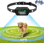 RUXAN GPS Electric Fence for Dogs, Wireless Dog Fence Outdoor Use, GPS Dog Collar Fence System 99-5997ft with Waterproof & Rechargeable Collar Receiver,Adjustable Warning Strength for Most of Dogs