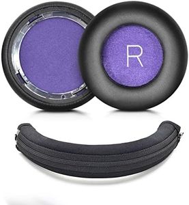 XBERSTAR Backbeat Pro, cuscinetti auricolari di ricambio per cuffie Plantronics Backbeat pro1 pro 2 wireless con cancellazione del rumore (cuscinetti neri e coprifascia)