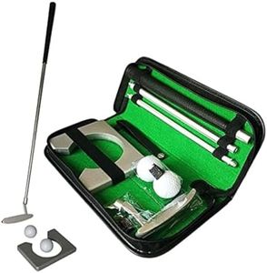 OKBY Golf Putting Cup, Putter da Golf, Indoor Practice Training Club Kit Putter Set con Palline e Borsa, Attrezzatura da Allenamento da Golf, per gli Appassionati di Golf