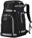 Expandable Ski Boot Bag – 55L to 70L Waterproof Ski & Snowboard Boot Backpack with Helmet Compartment – Fits Boots, Goggles, Gloves & Gear – Travel-Ready for Men & Women