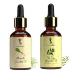 LA'BANGERRY Citronella And Tea Tree Organic Aromatherapy Essential Oils Gift Set -Skin Tone Nourishment Oil for Hair Growth Skin, Face Massage and Topical uses - 30 ml