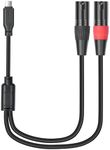 HUALEU 10FT USB C to Dual XLR Male Stereo Audio Cable,8FT Extended Y Splitter USB c to XLR Male Audio Cable for Active Speakers,Power Amplifier