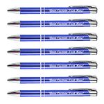 50 Pack Metal Clicker Pen-Black Ink-Personalized Pens-Click action-Custom PERSONALIZATION