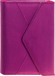 Eccolo Lined Journal Notebook, Velvet Hardcover, 256 Ruled Pages of Acid-Free Ivory Color Paper, Magnetic Flap Closure, 3 Bookmarks (Purple, 6x8 inches)