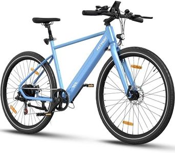 HITWAY Vélo Électrique, 700C VTT Électrique avec Batterie Amovible 36V12Ah, Ville E-Bike avec 7 Vitesses, Autonomie 40-80km pour Adulte