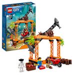 LEGO City The Shark Attack Stunt Challenge 60342 Building Kit (122 Pcs),Multicolor