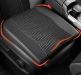 Lofty Aim Car Seat Cushion, Comfort Memory Foam Car Cushions for Driving - Sciatica & Lower Back Pain Relief, Driver Seat Pillow for Vehicles, Office Chair, Wheelchair - 4D Mesh Black