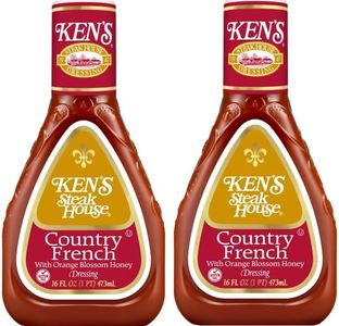 Pack Of 2 Country French with Orange Blossom Honey Salad Dressing, 16 oz.