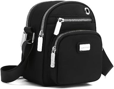 LIBAIJIAAZQH Sacs Bandoulière Femme, Sacoche Femme Bandoulière, Pochette Telephone Portable, Sac à Bandoulière Réglable Sling Bag Sac à Dos étanche Petit Sac Bandouliere Avec Prise Casque.