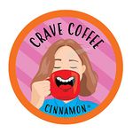 Crave Beverages Flavored Pods Compatible with 2 K-Cup Brewers, Cinnamon, 40 Count