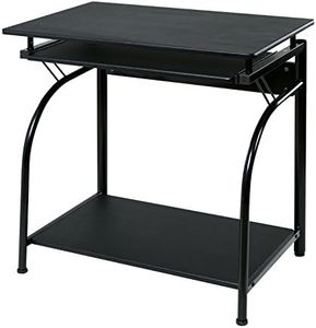 OneSpace Stanton Desk with Pullout Keyboard Tray Computer, Black